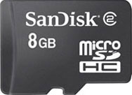 Sandisk MicroSDHC 8GB Card (SDSDQB-8192-E11) Sandisk MicroSDHC 8GB Card (SDSDQB-8192-E11)